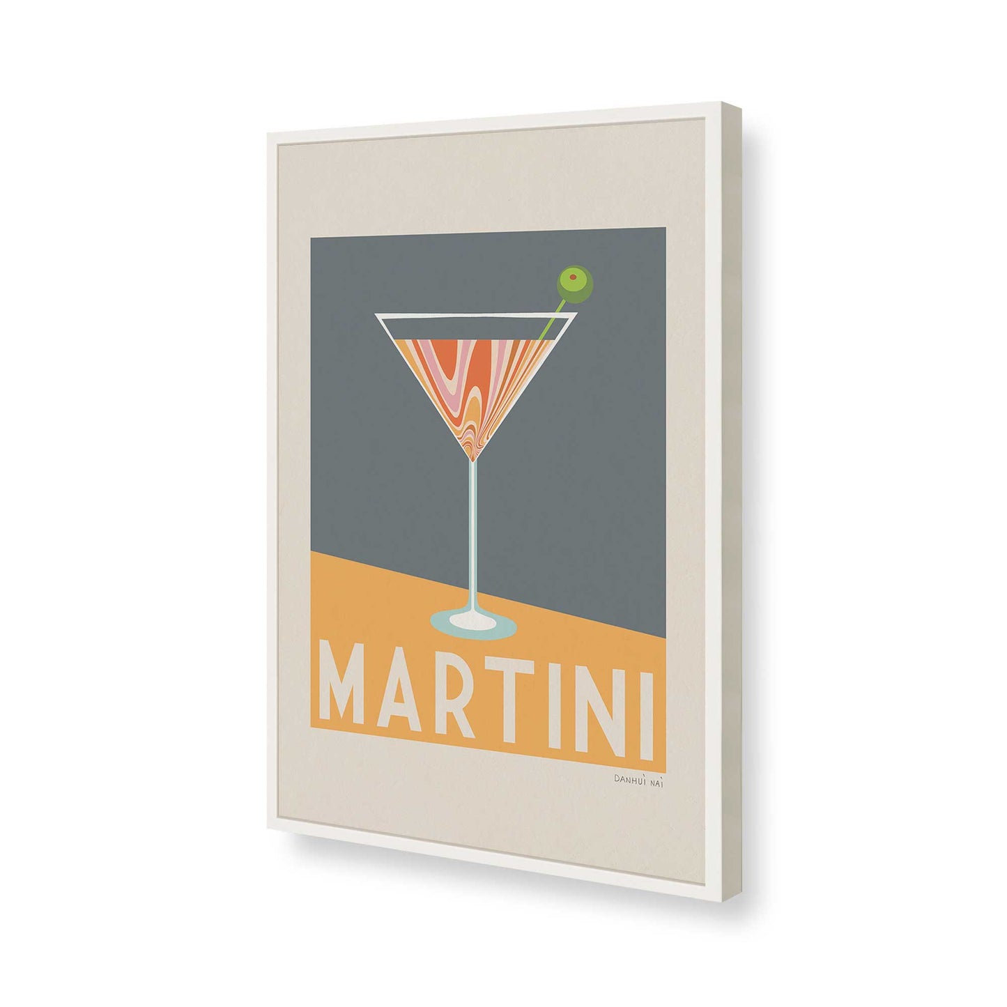 [Color:Opaque White], Picture of art in a Opaque White frame of the corner
