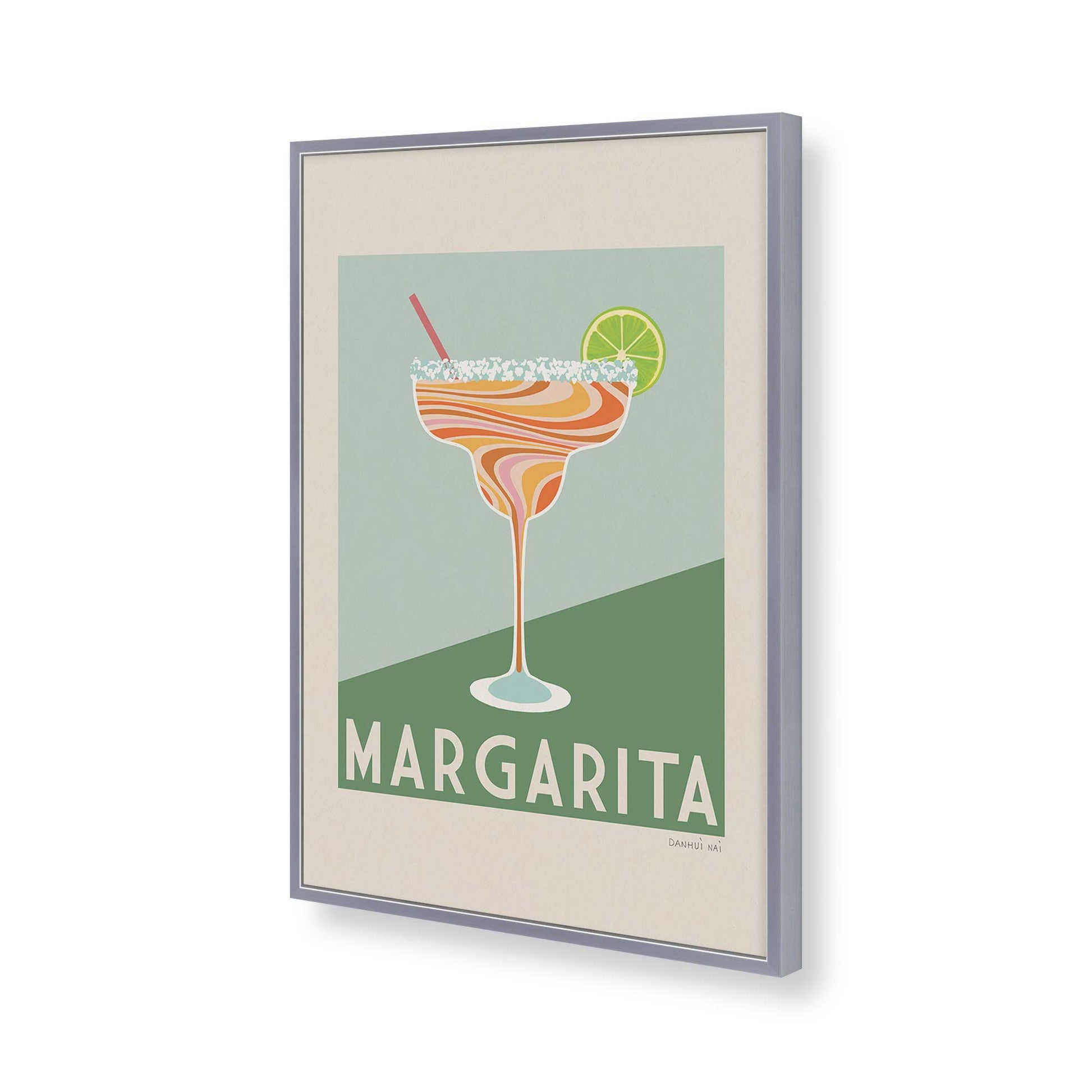 [Color:Polished Chrome], Picture of art in a Polished Chrome frame of the corner