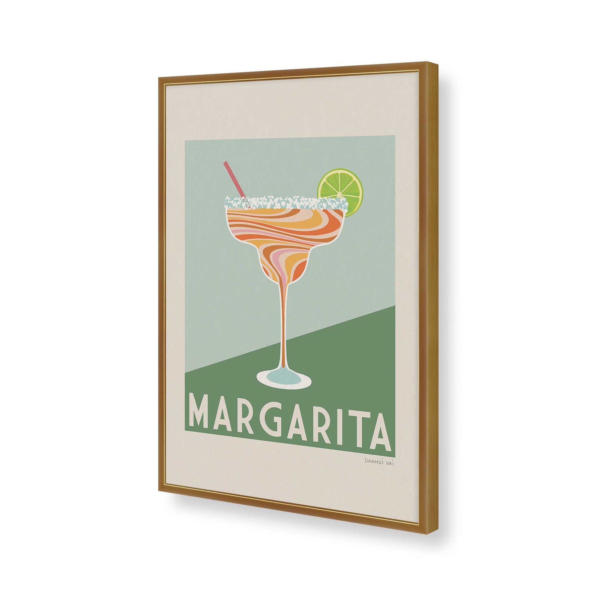 [Color:Polished Gold], Picture of art in a Polished Gold frame of the corner