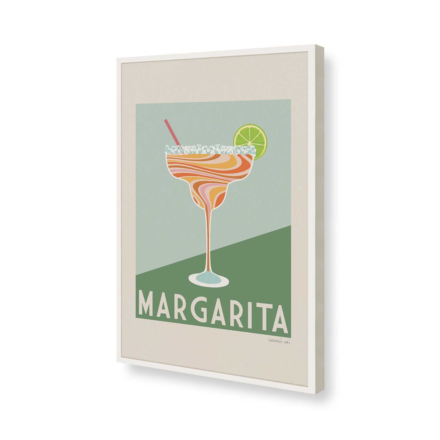 [Color:Opaque White], Picture of art in a Opaque White frame of the corner