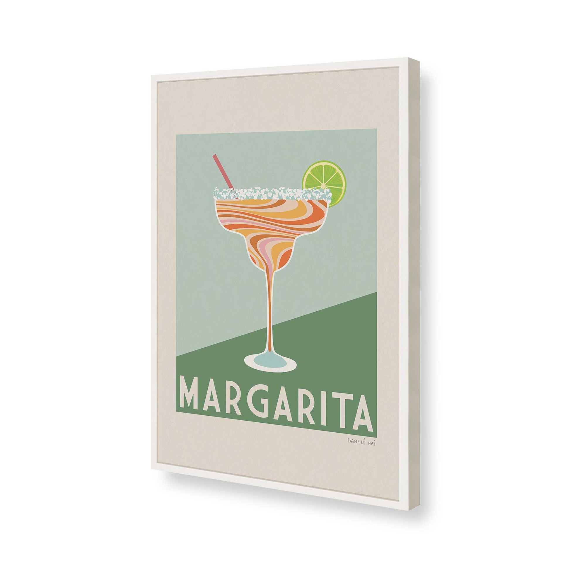 [Color:Opaque White], Picture of art in a Opaque White frame of the corner