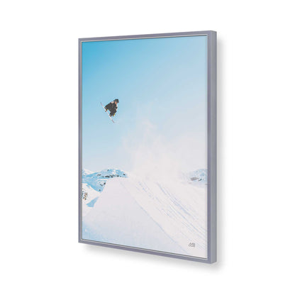 [Color:Polished Chrome], Picture of art in a Polished Chrome frame of the corner