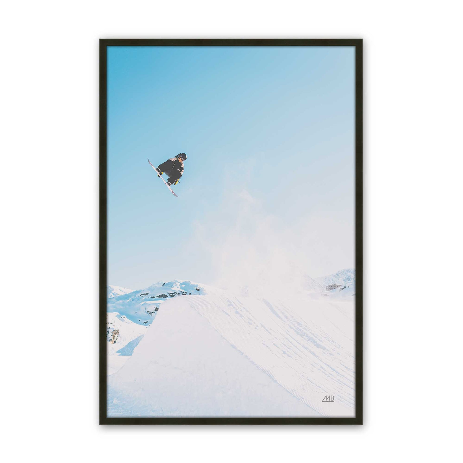 [Color:Satin Black], Picture of art in a Satin Black frame