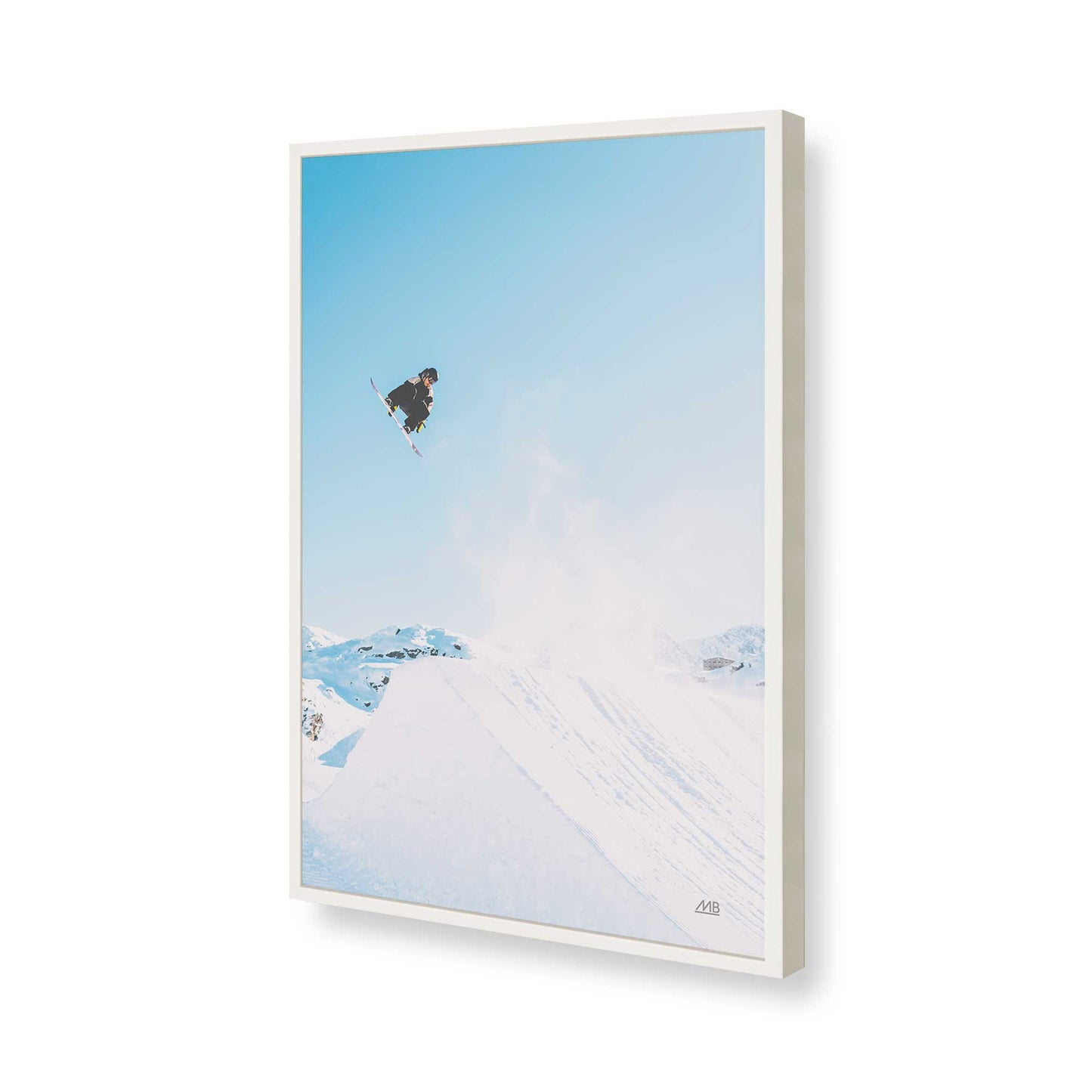 [Color:Opaque White], Picture of art in a Opaque White frame of the corner
