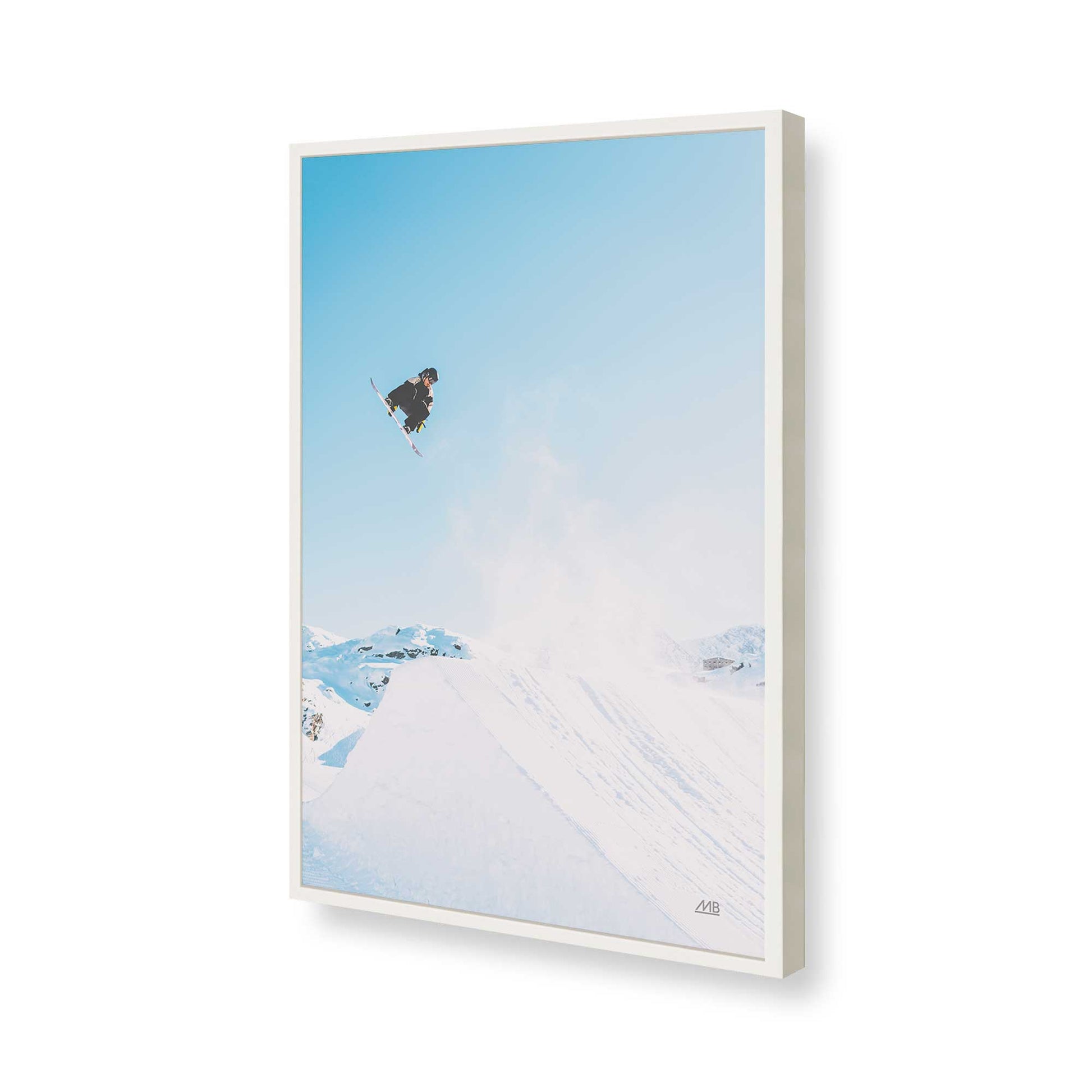 [Color:Opaque White], Picture of art in a Opaque White frame of the corner