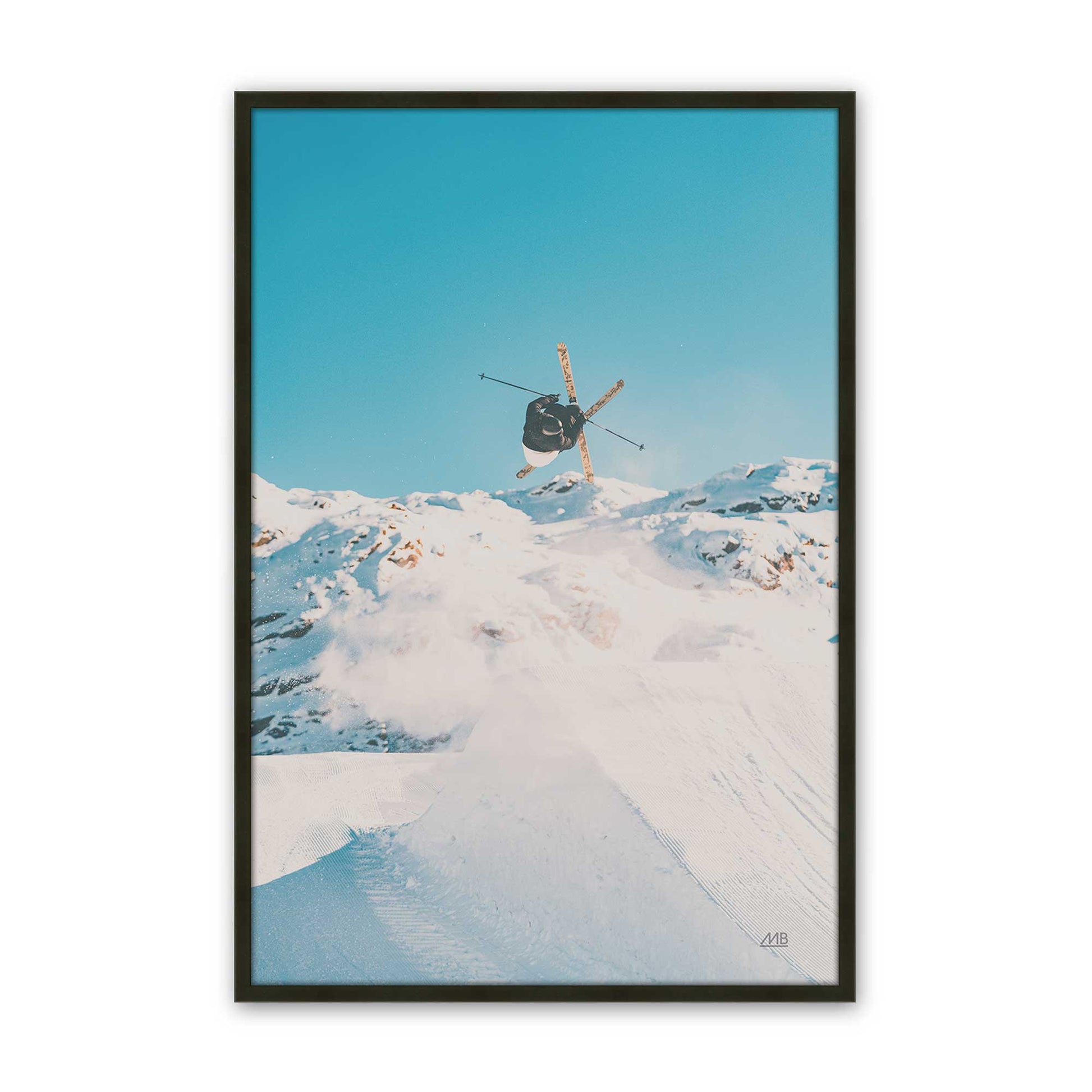 [Color:Satin Black], Picture of art in a Satin Black frame
