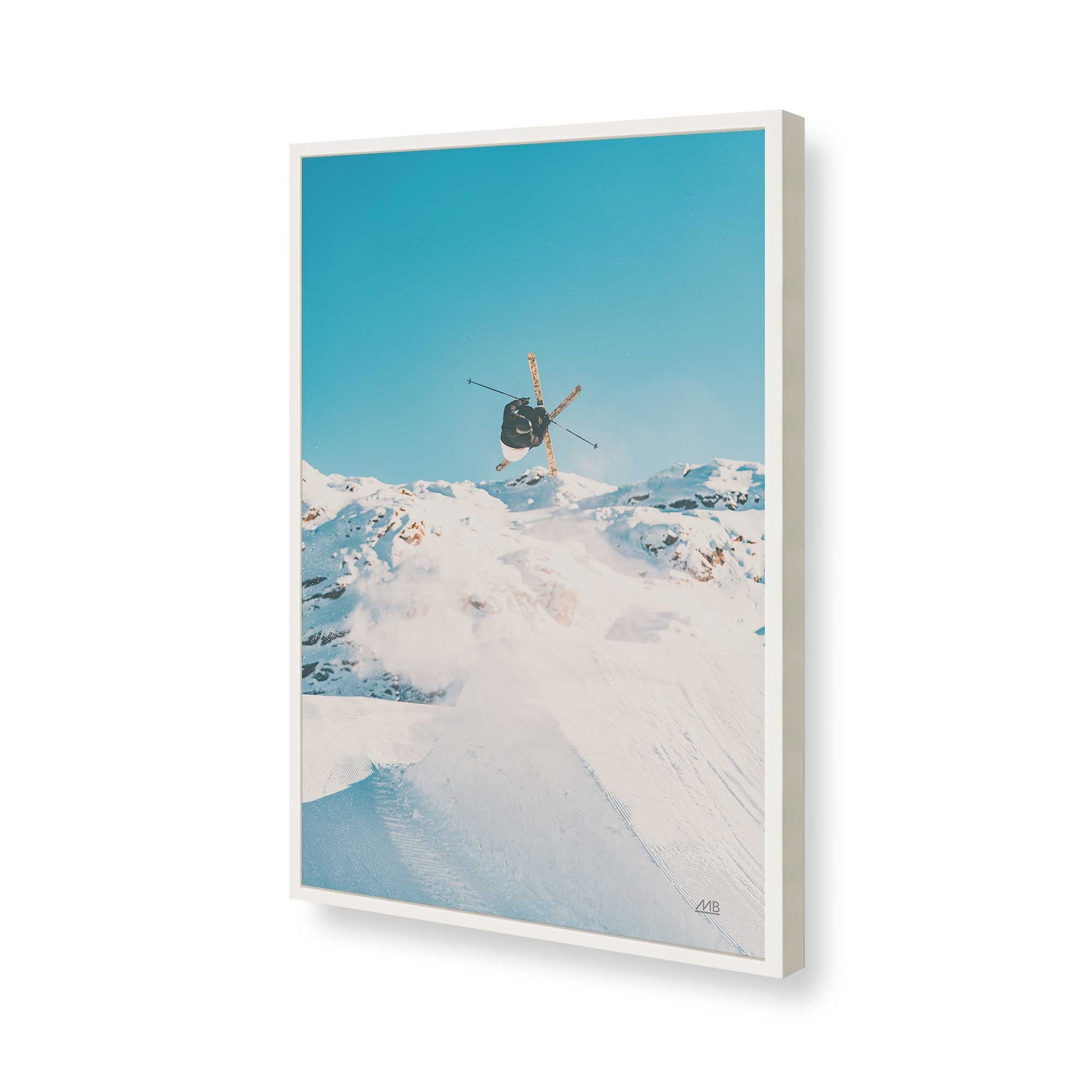 [Color:Opaque White], Picture of art in a Opaque White frame of the corner