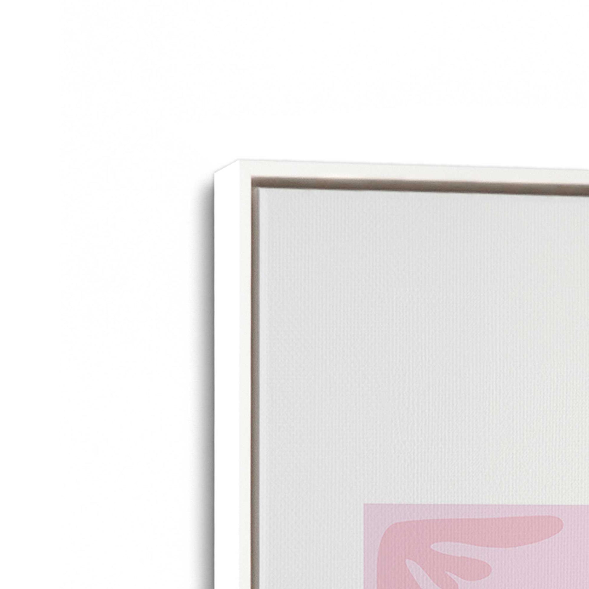 [Color:Opaque White], Picture of art in a White frame at an angle