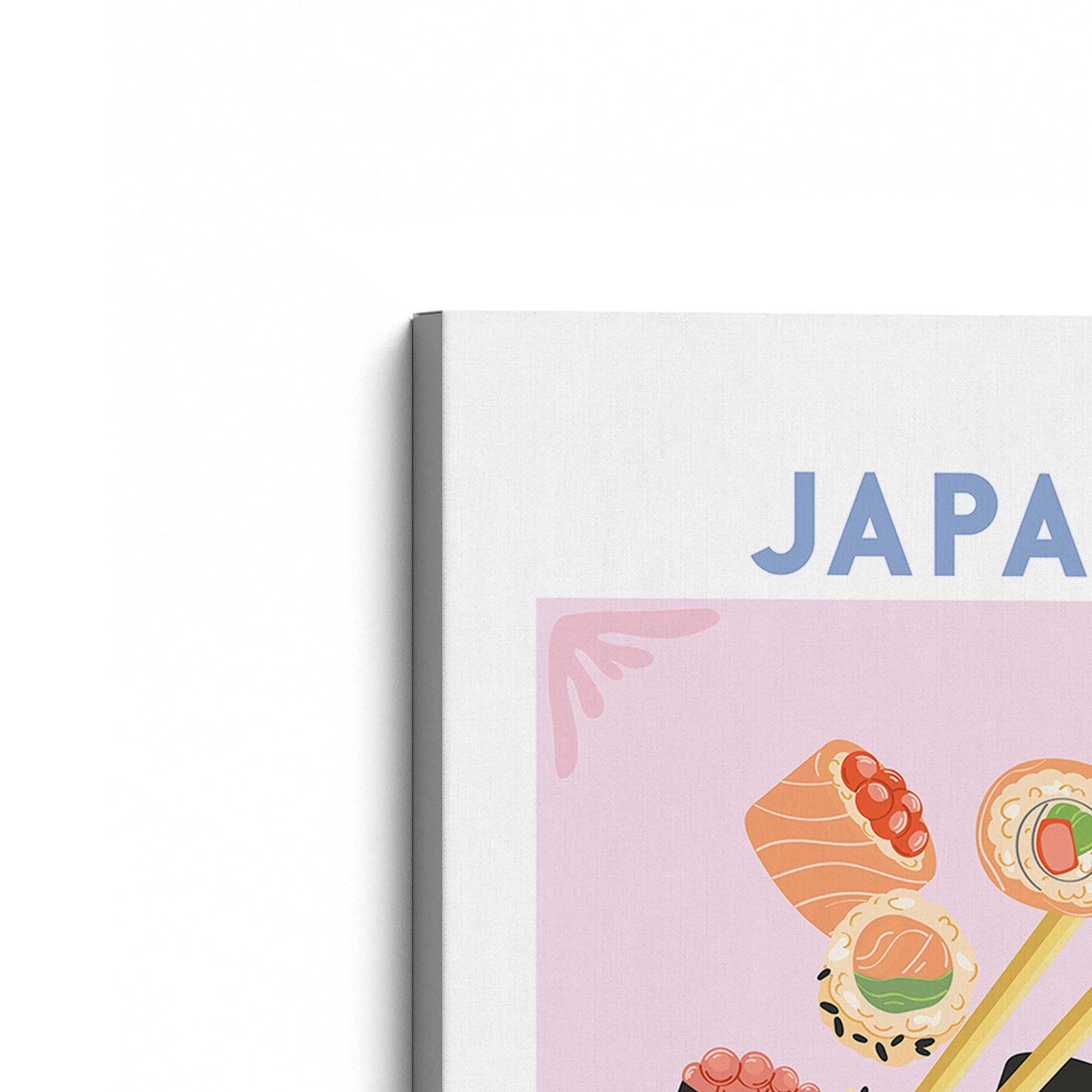 [Color:Stretched Canvas], Picture of the corner of the art