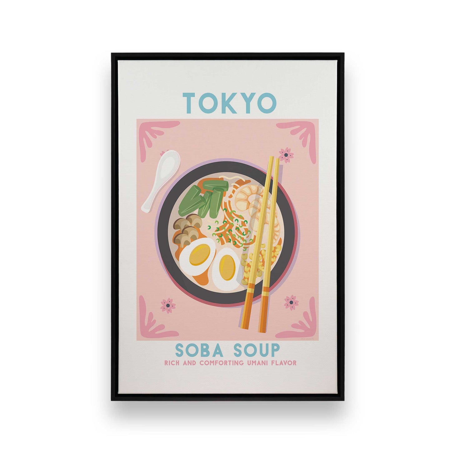 [Color:Satin Black], Picture of art in a Satin Black frame