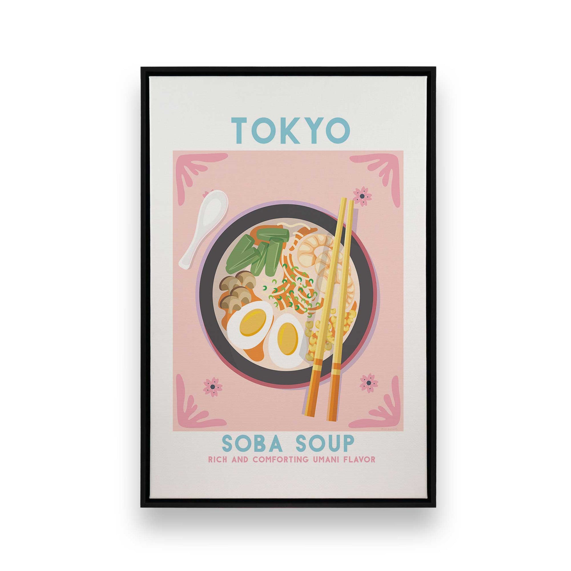 [Color:Satin Black], Picture of art in a Satin Black frame