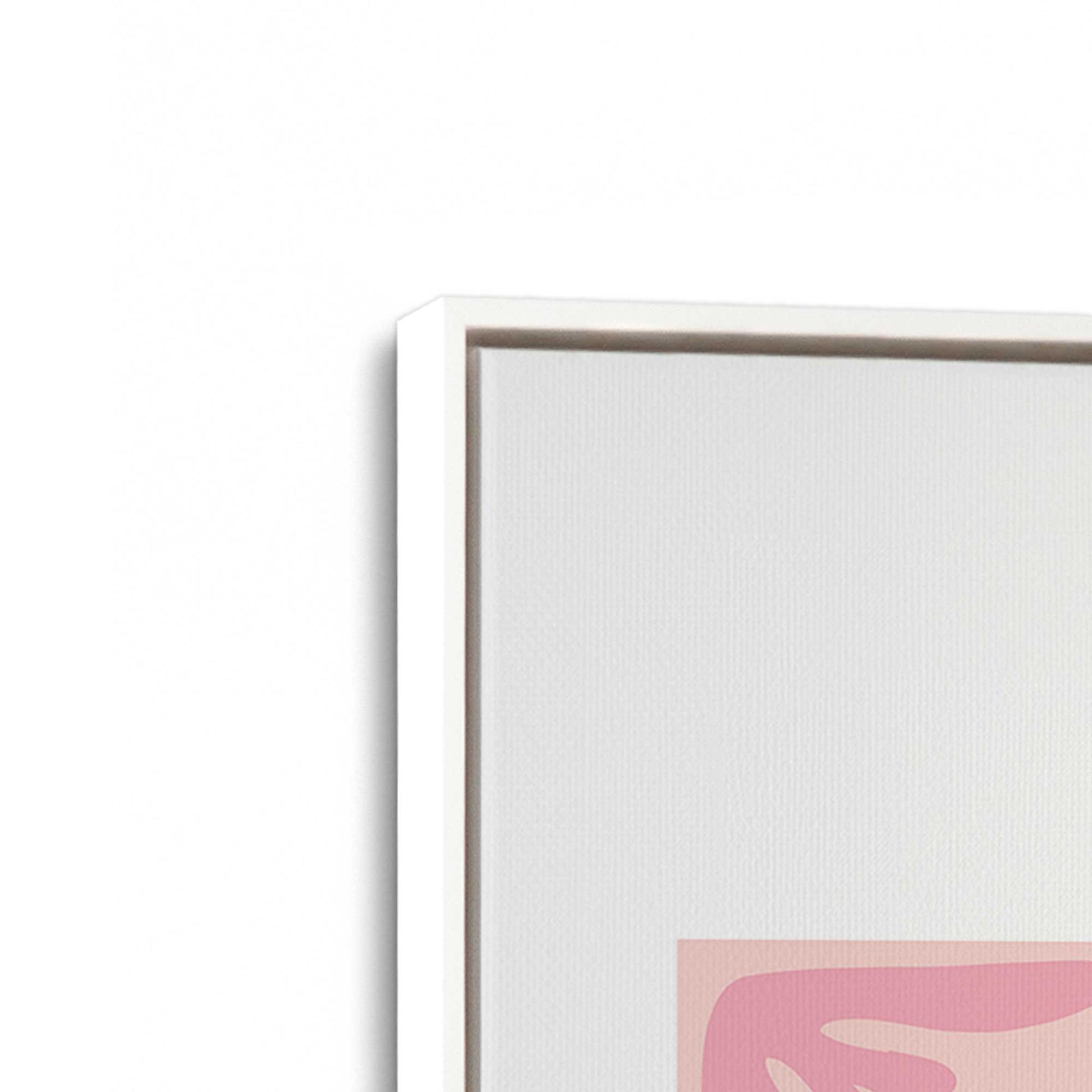 [Color:Opaque White], Picture of art in a White frame at an angle