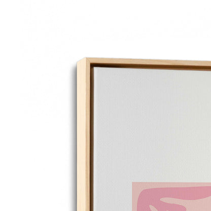 [Color:American Maple], Picture of art in a American Maple frame at an angle
