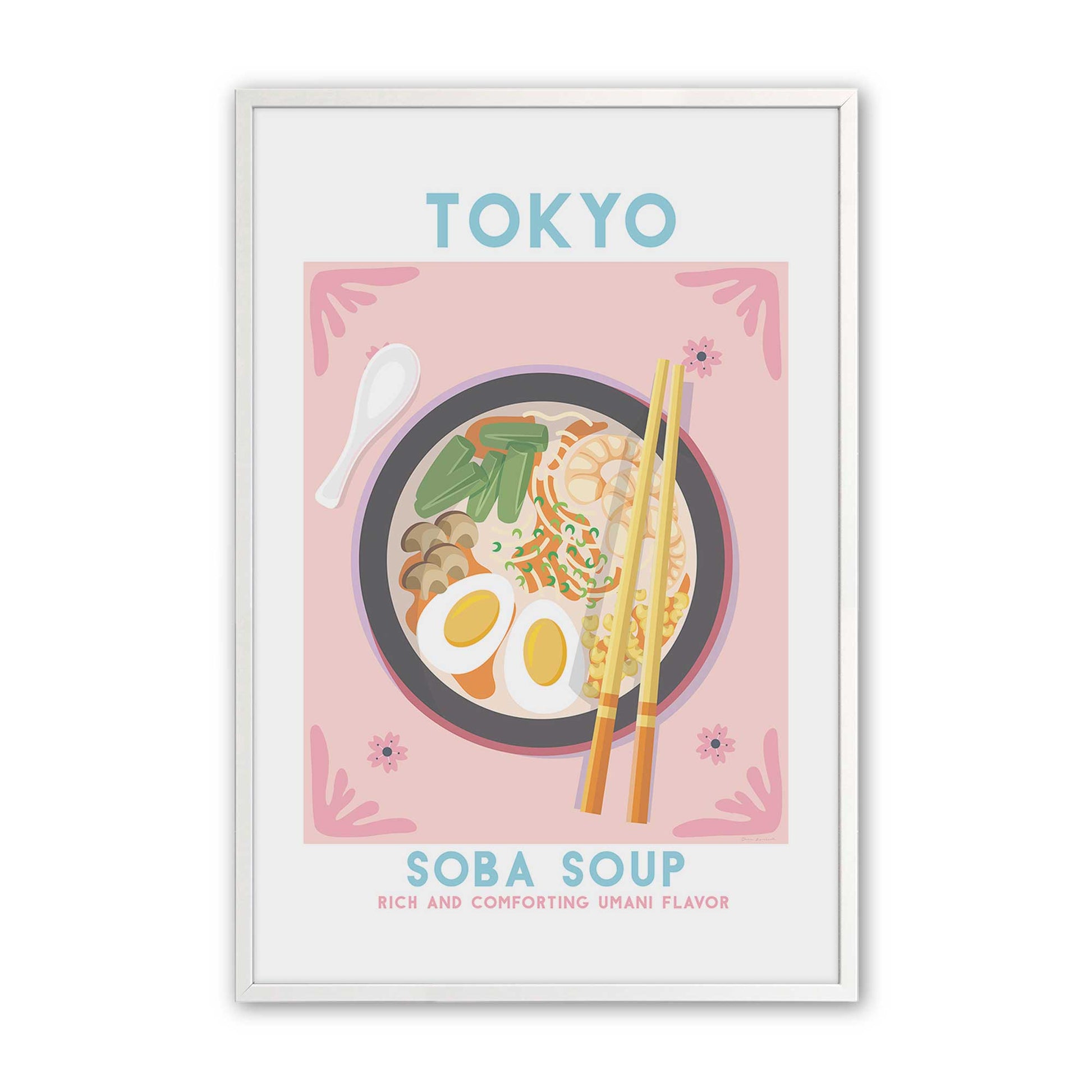 [Color:Opaque White], Picture of art in a Opaque White frame
