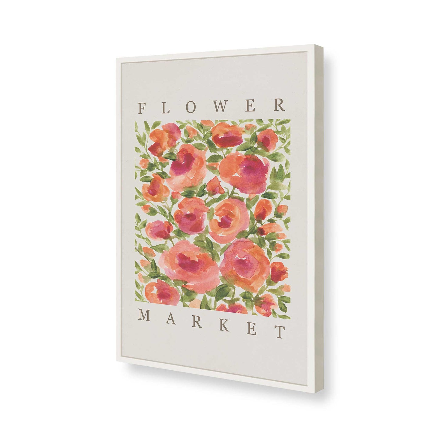 [Color:Opaque White], Picture of art in a Opaque White frame of the corner