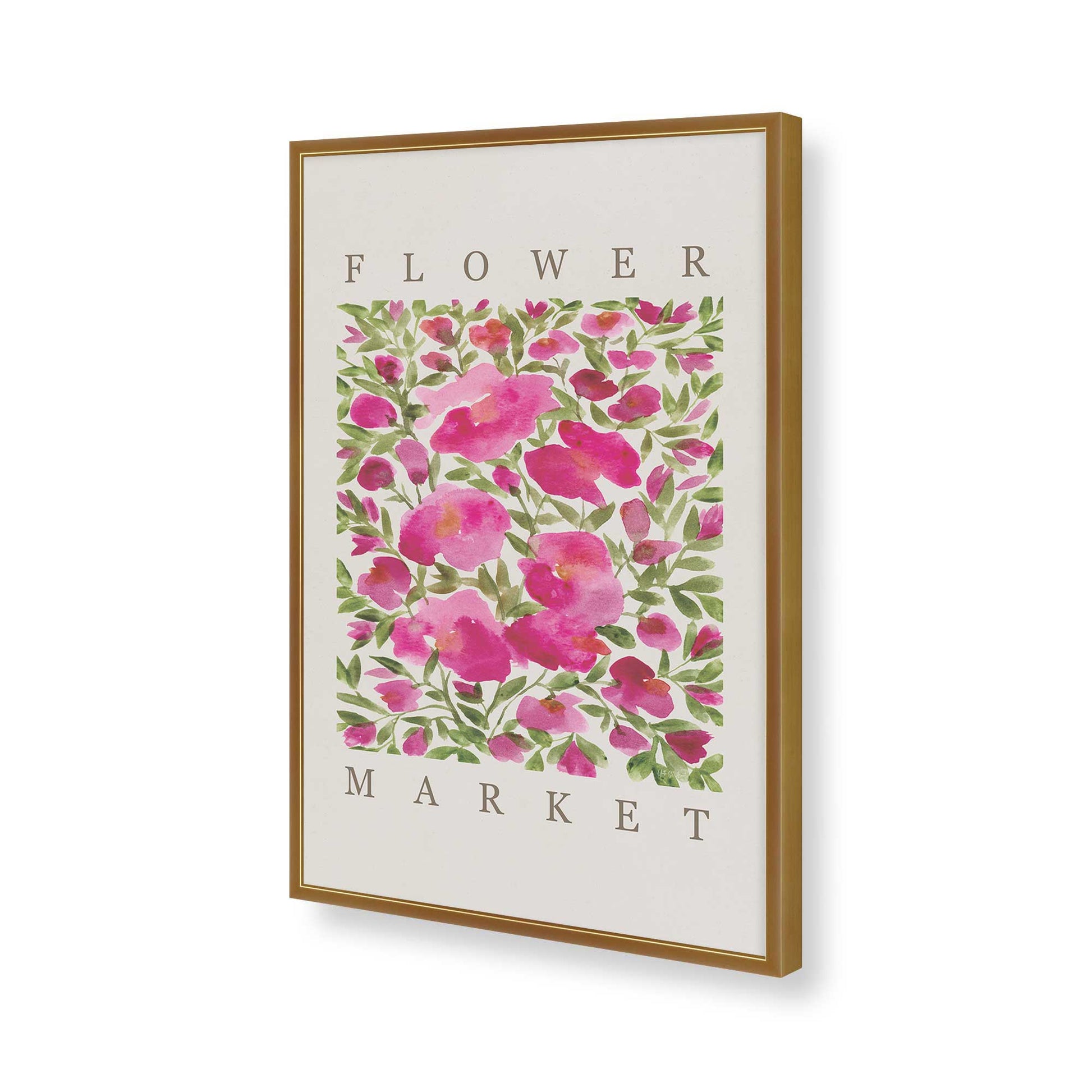 [Color:Polished Gold], Picture of art in a Polished Gold frame of the corner