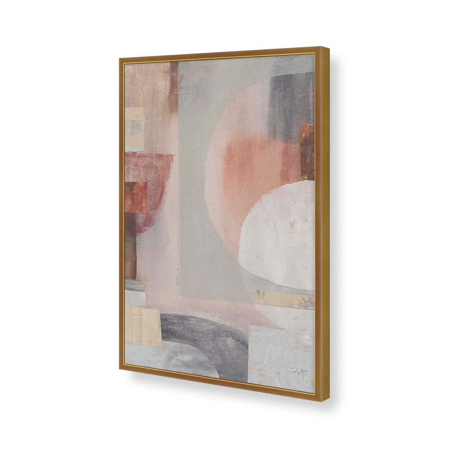 [Color:Polished Gold], Picture of art in a Polished Gold frame of the corner