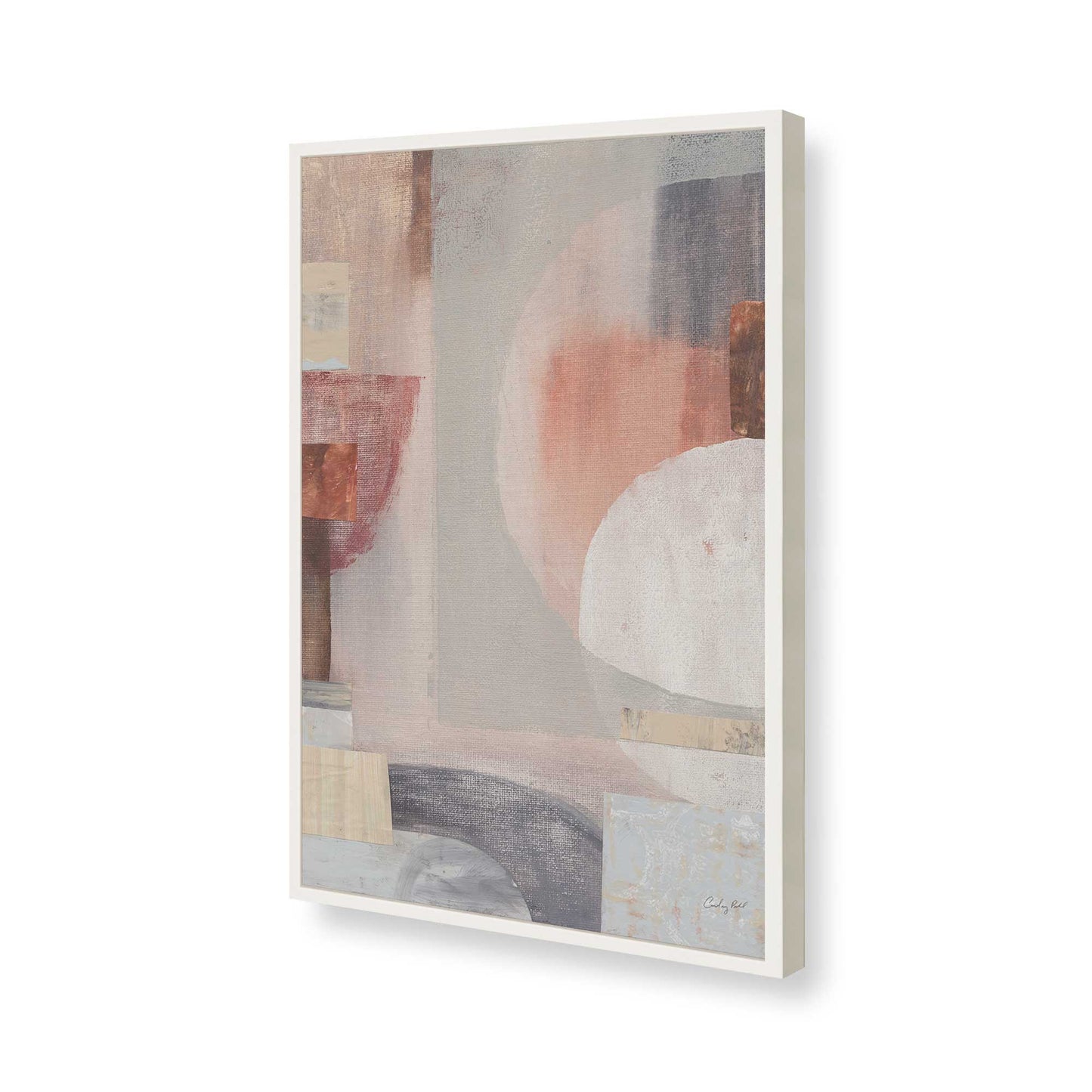 [Color:Opaque White], Picture of art in a Opaque White frame of the corner