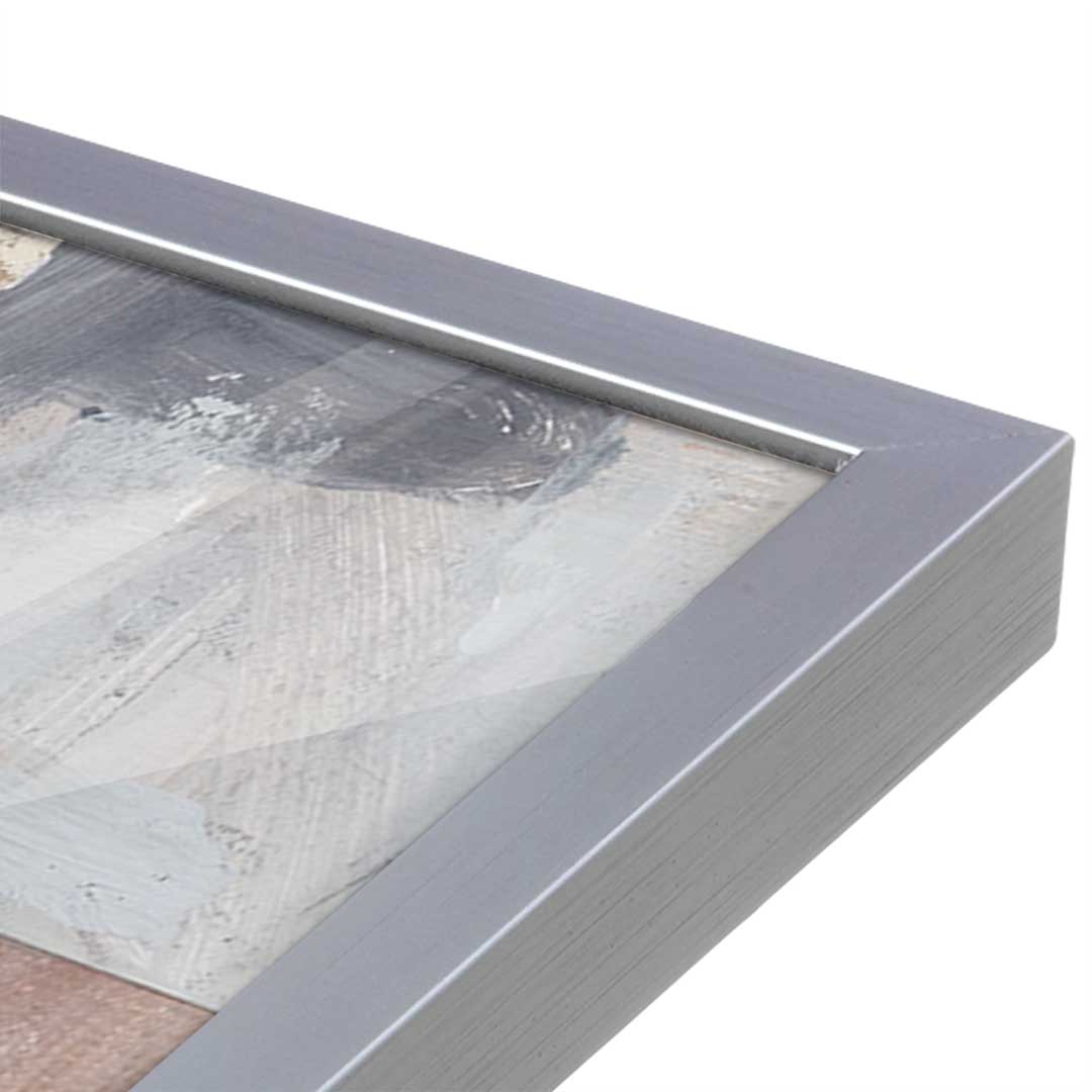 [Color:Polished Chrome], Picture of art in a Polished Chrome frame at an angle