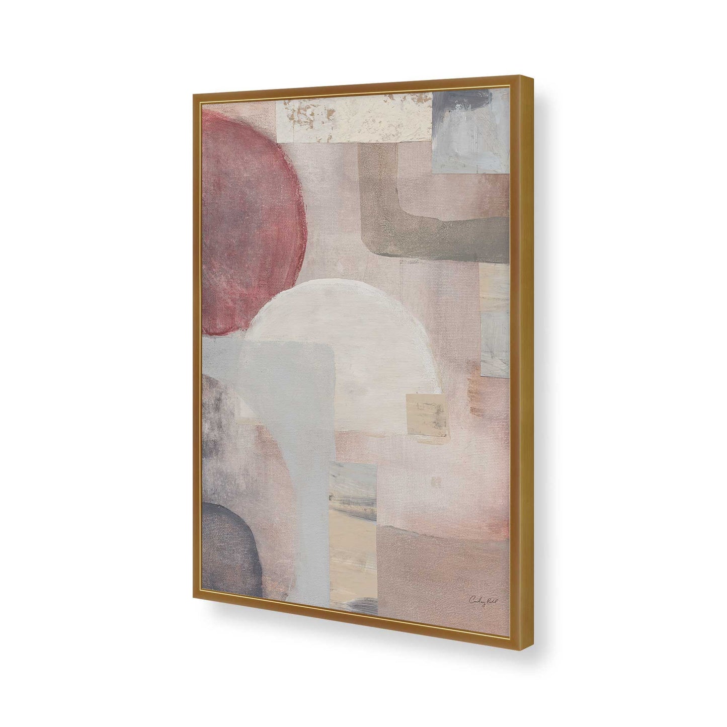 [Color:Polished Gold], Picture of art in a Polished Gold frame of the corner