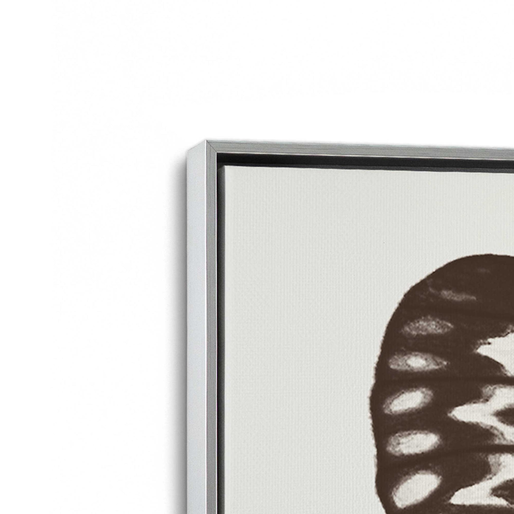 [Color:Polished Chrome], Picture of art in a Polished Chrome frame at an angle