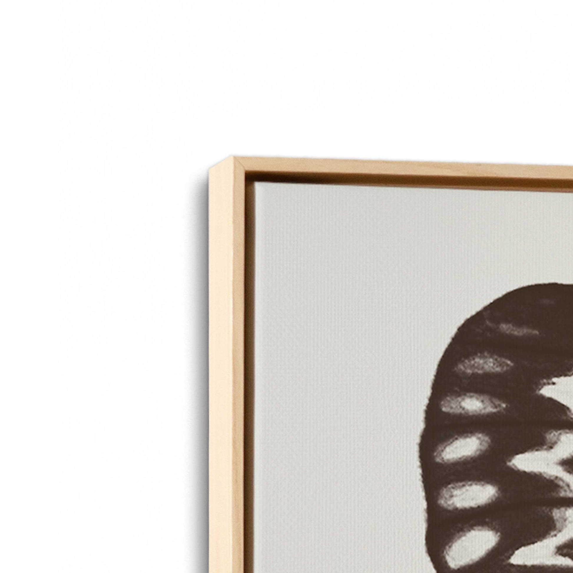 [Color:American Maple], Picture of art in a American Maple frame at an angle