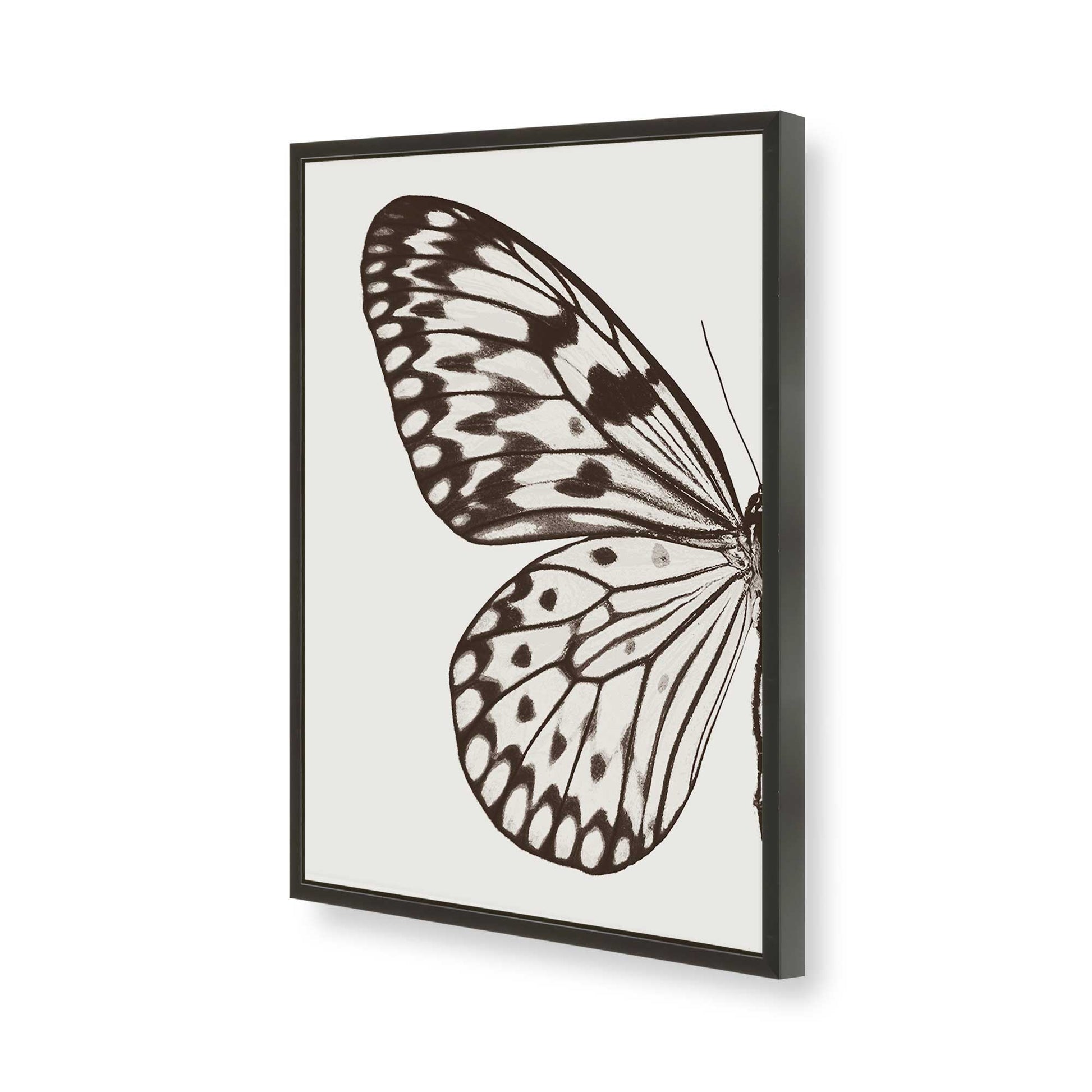 [Color:Satin Black], Picture of art in a Satin Black frame of the corner