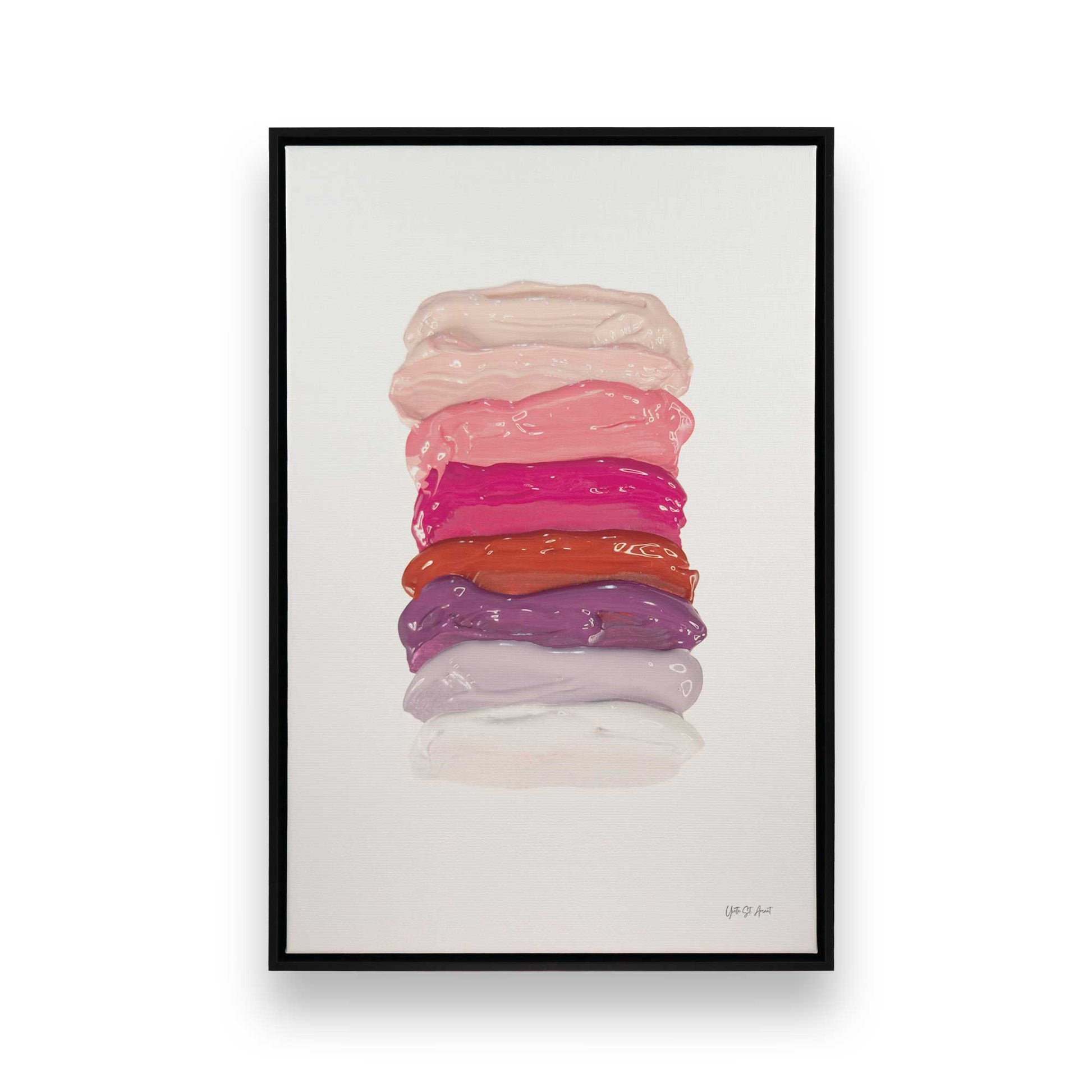 [Color:Satin Black], Picture of art in a Satin Black frame