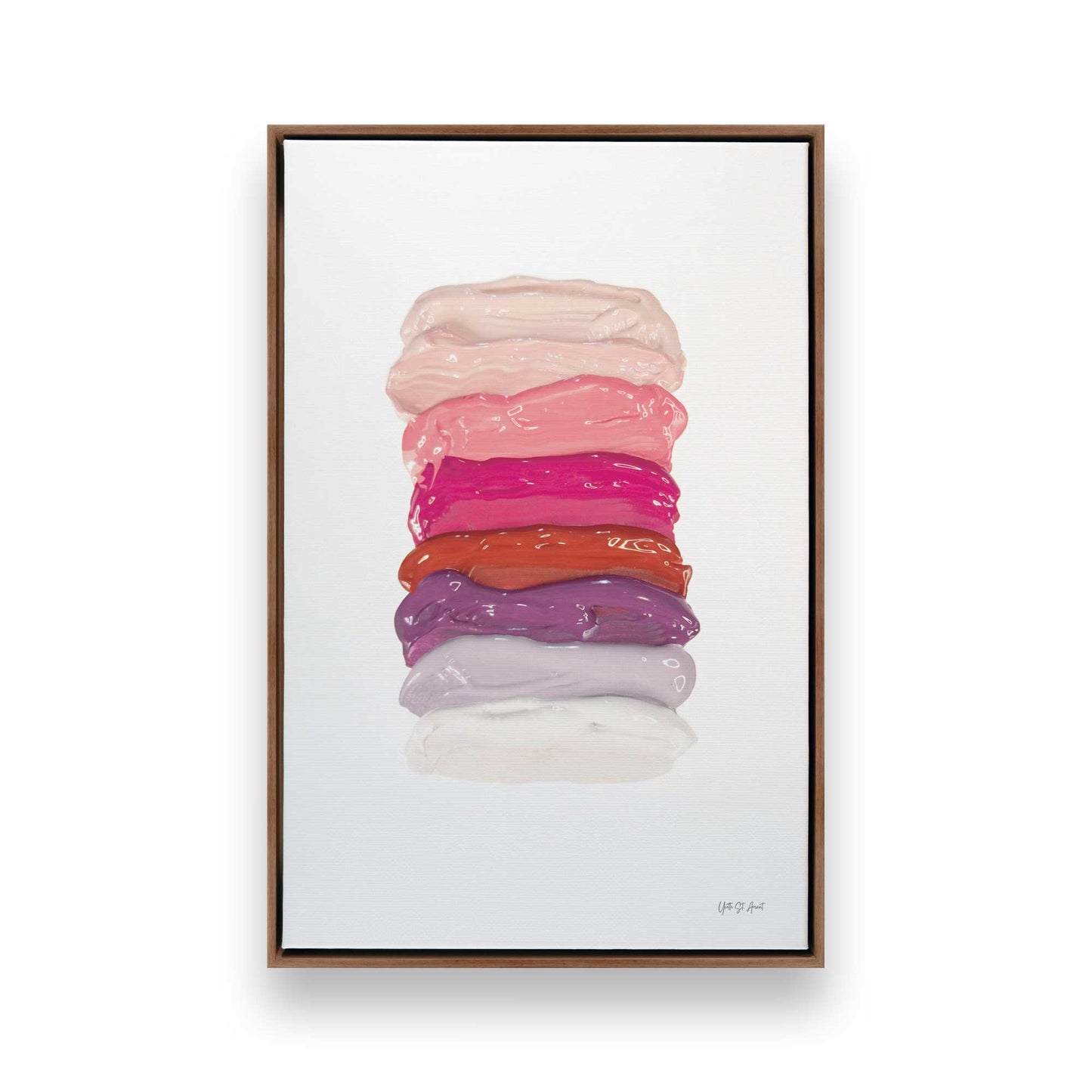 [Color:Walnut], Picture of art in a Walnut frame