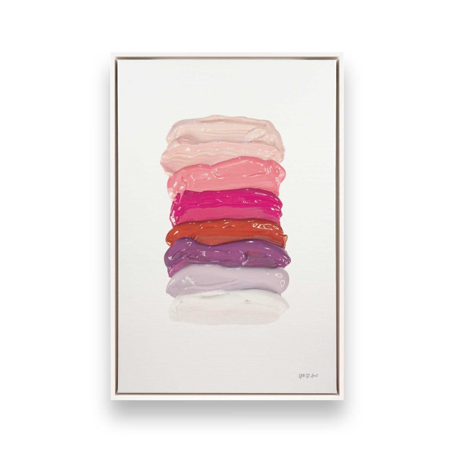 [Color:Opaque White], Picture of art in a White frame