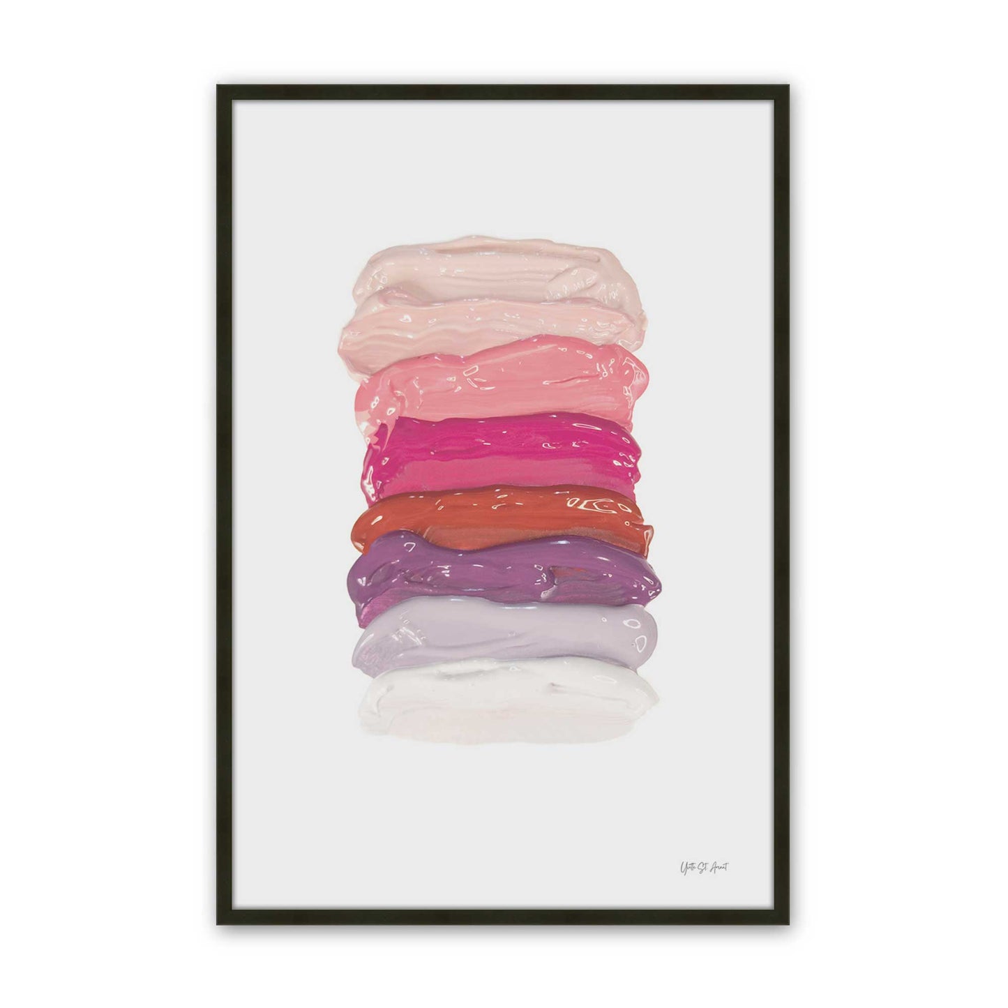 [Color:Satin Black], Picture of art in a Satin Black frame