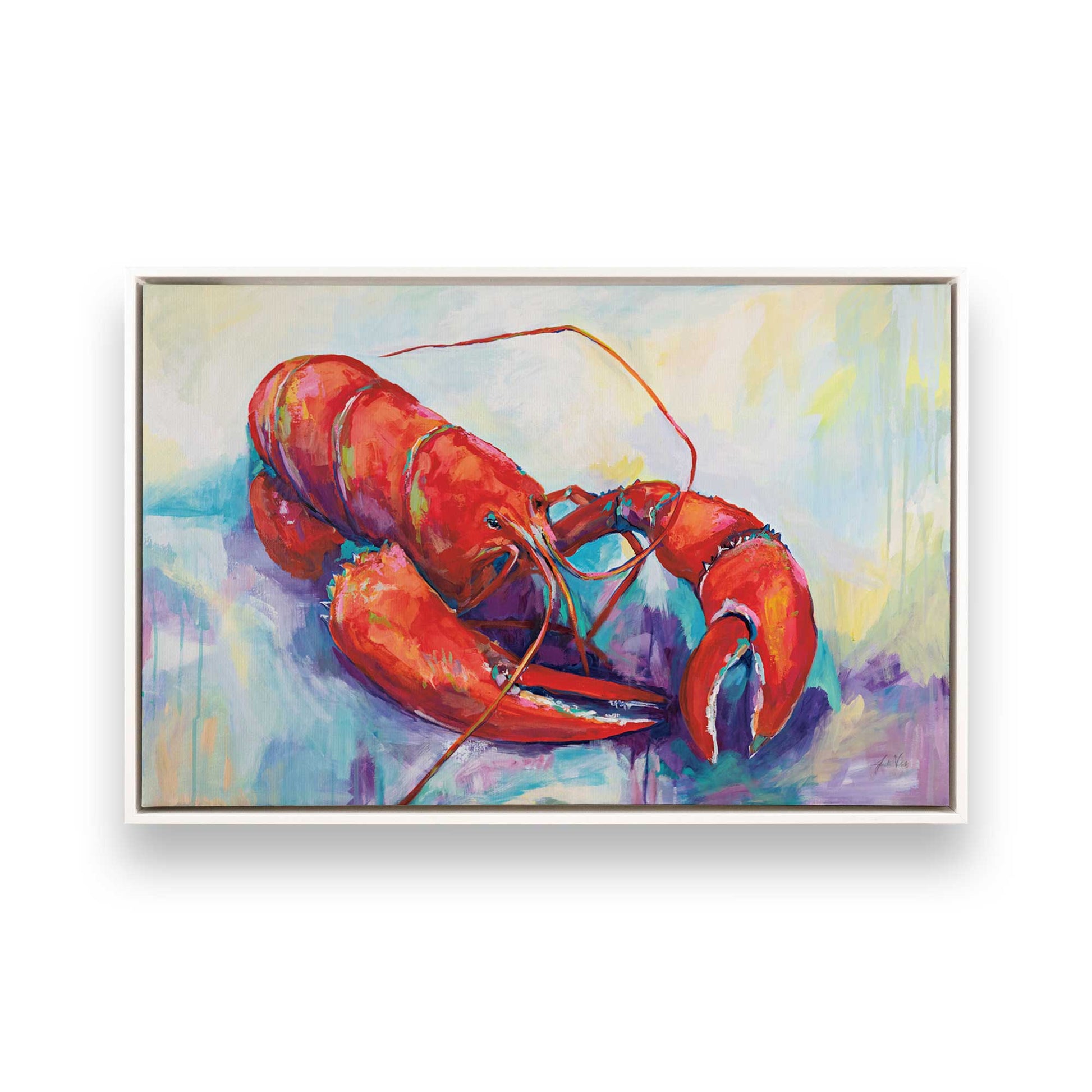 [Color:Opaque White], Picture of art in a White frame