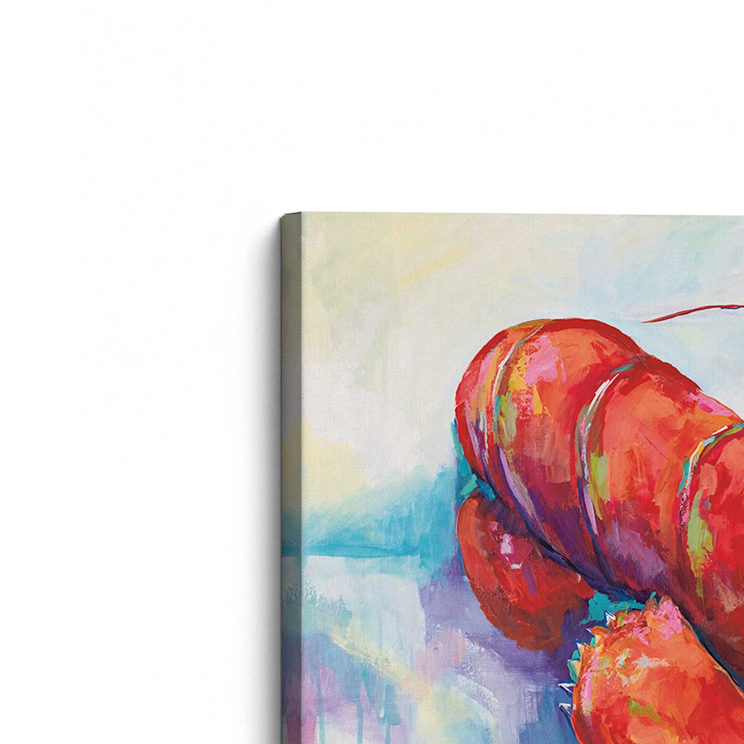 [Color:Stretched Canvas], Picture of the corner of the art