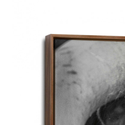 [Color:Walnut], Picture of art in a Walnut frame at an angle