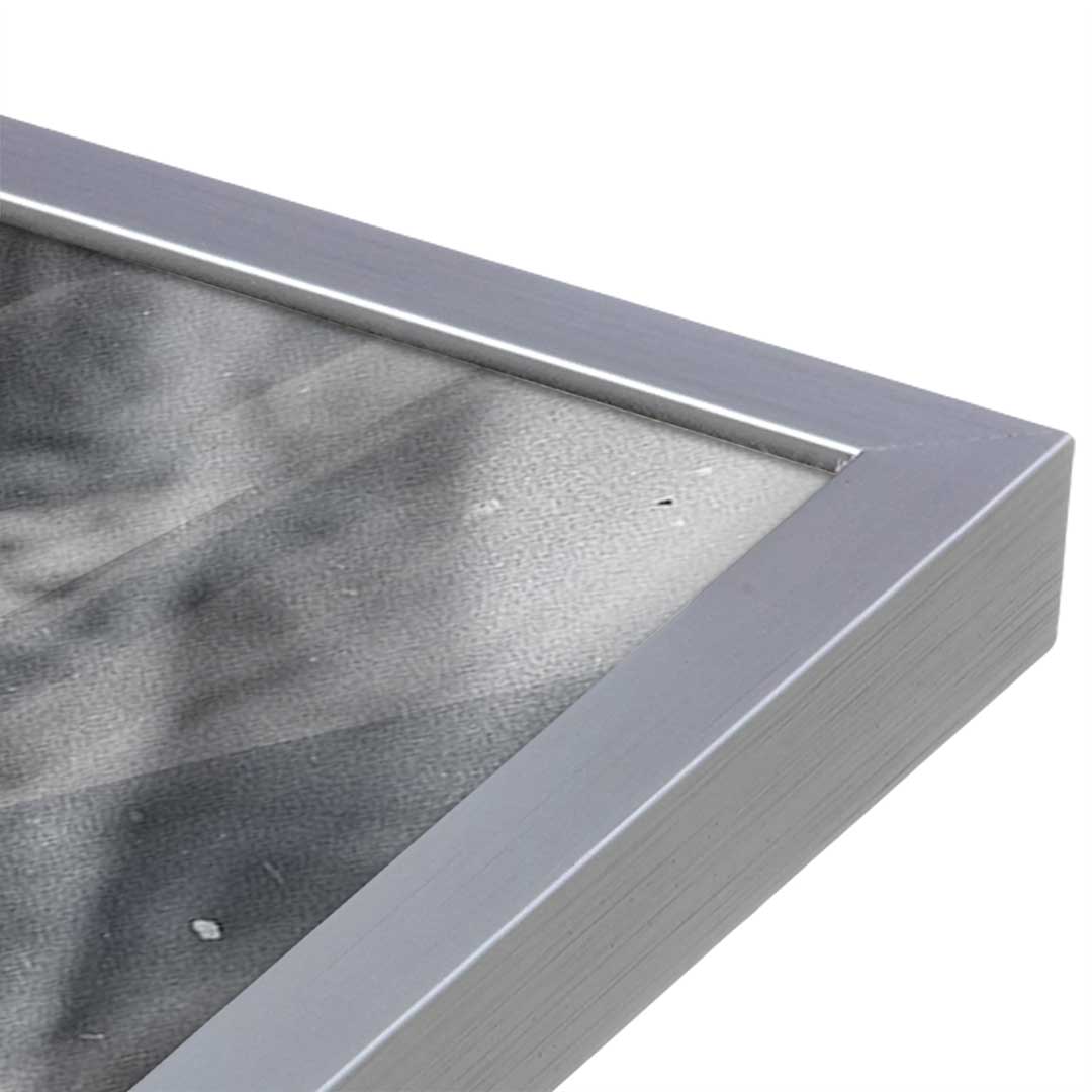 [Color:Polished Chrome], Picture of art in a Polished Chrome frame at an angle