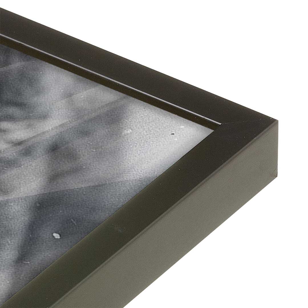 [Color:Satin Black], Picture of art in a Satin Black frame at an angle
