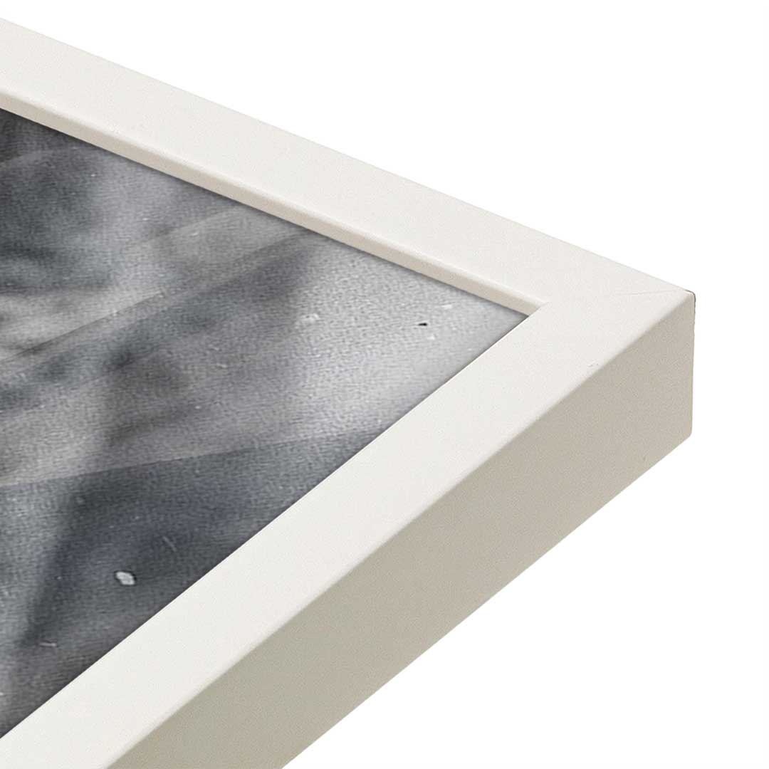 [Color:Opaque White], Picture of art in a Opaque White frame at an angle