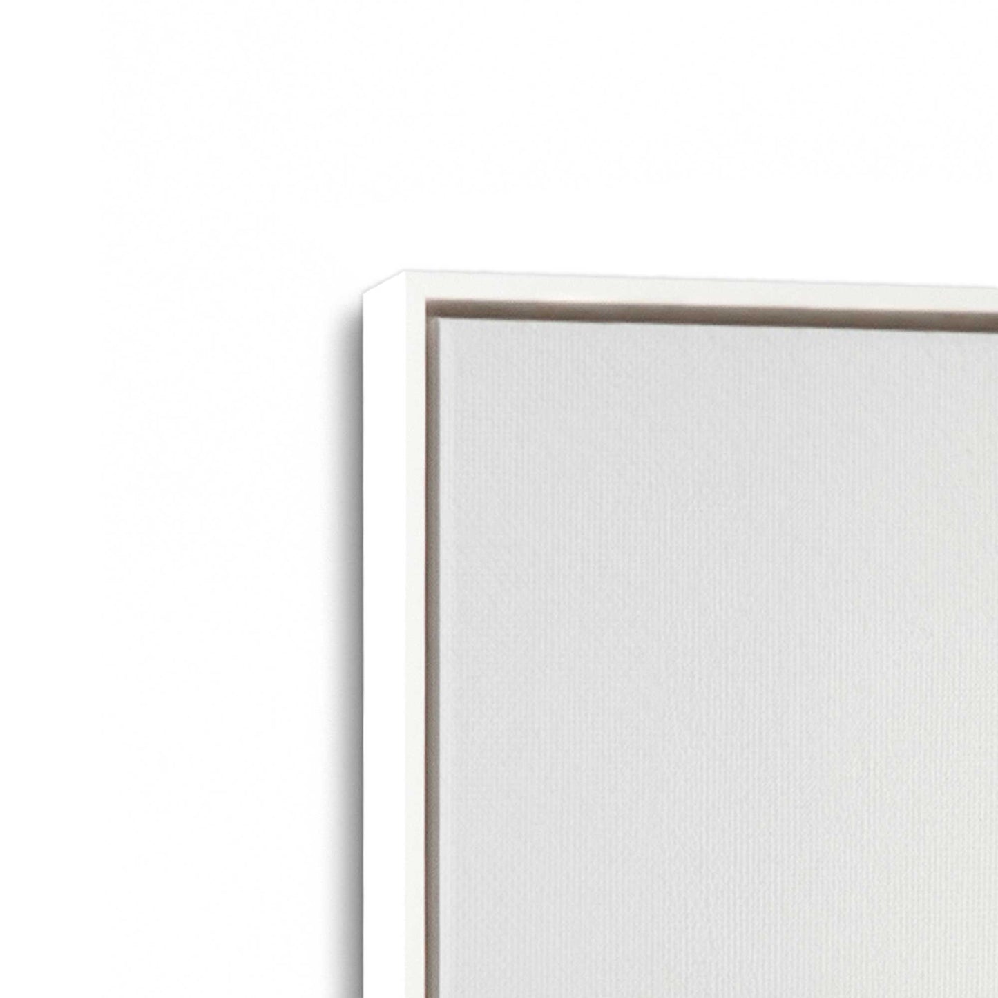 [Color:Opaque White], Picture of art in a White frame at an angle