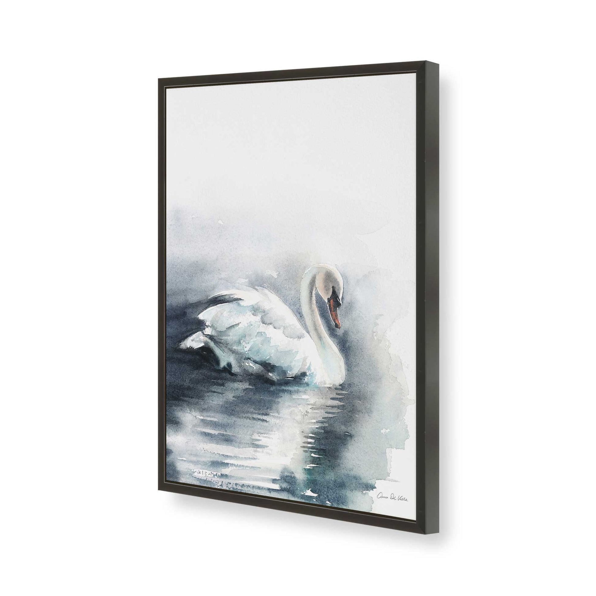 [Color:Satin Black], Picture of art in a Satin Black frame of the corner