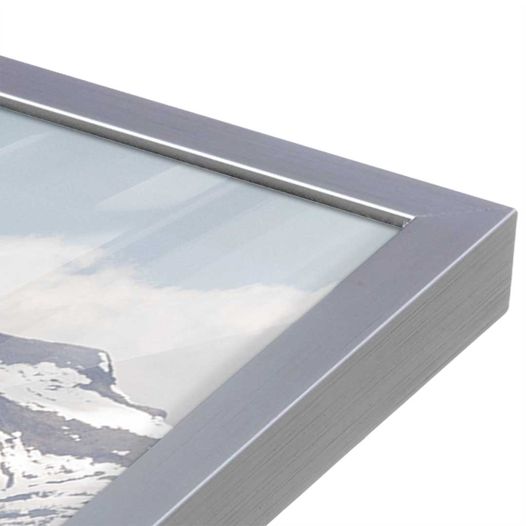 [Color:Polished Chrome], Picture of art in a Polished Chrome frame at an angle