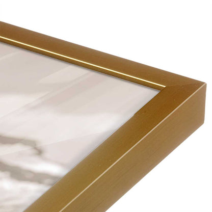 [Color:Polished Gold], Picture of art in a Polished Gold frame at an angle