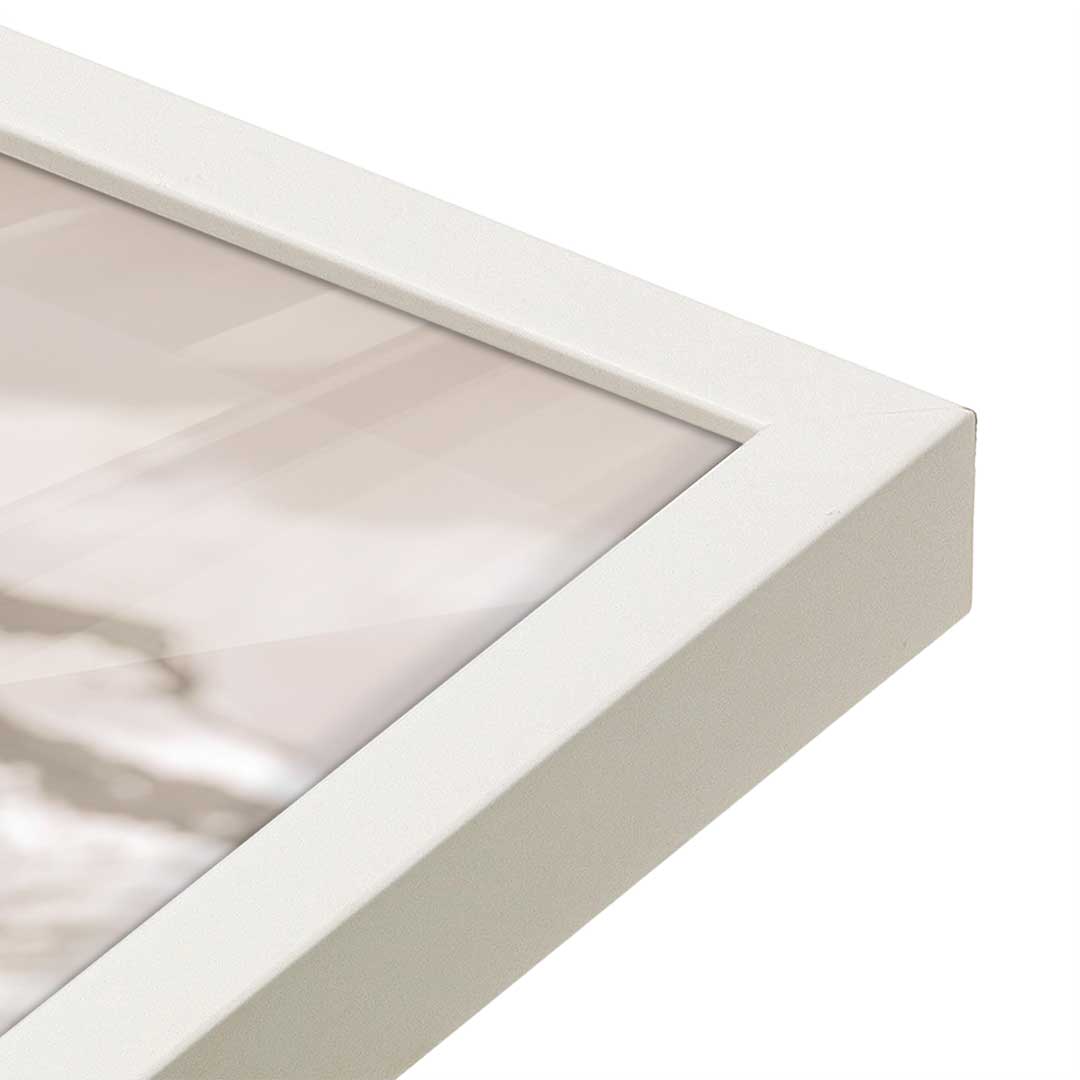 [Color:Opaque White], Picture of art in a Opaque White frame at an angle