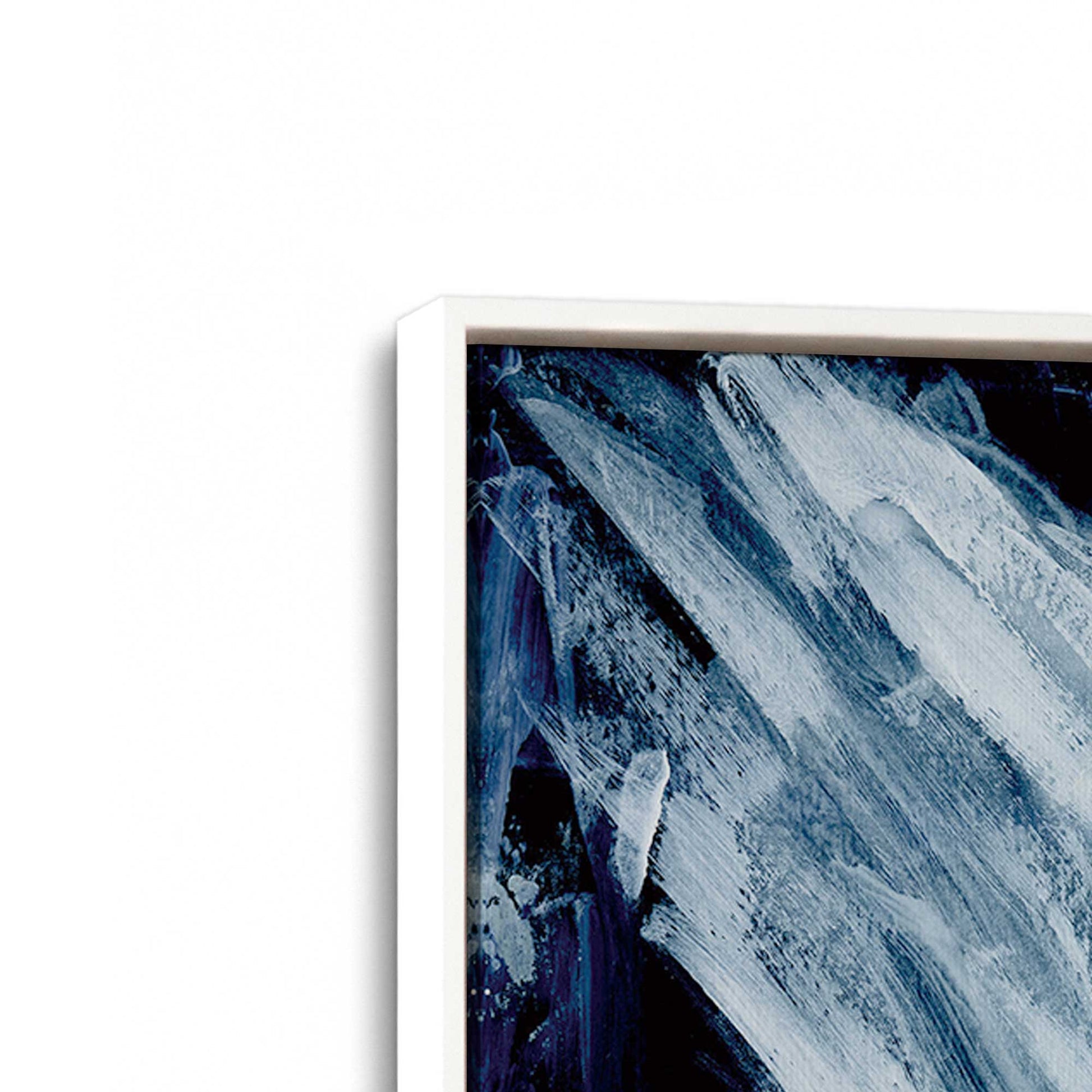 [Color:Opaque White], Picture of art in a White frame at an angle