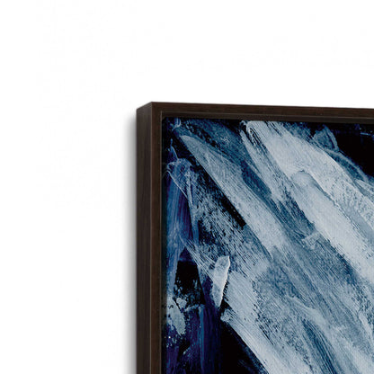 [Color:Espresso], Picture of art in a Espresso frame at an angle