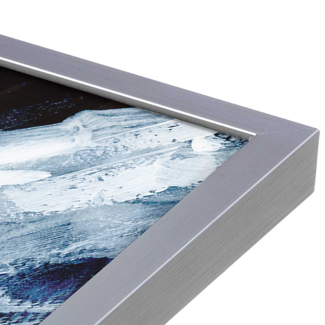 [Color:Polished Chrome], Picture of art in a Polished Chrome frame at an angle