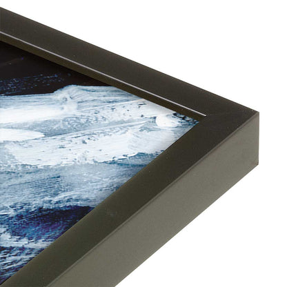 [Color:Satin Black], Picture of art in a Satin Black frame at an angle