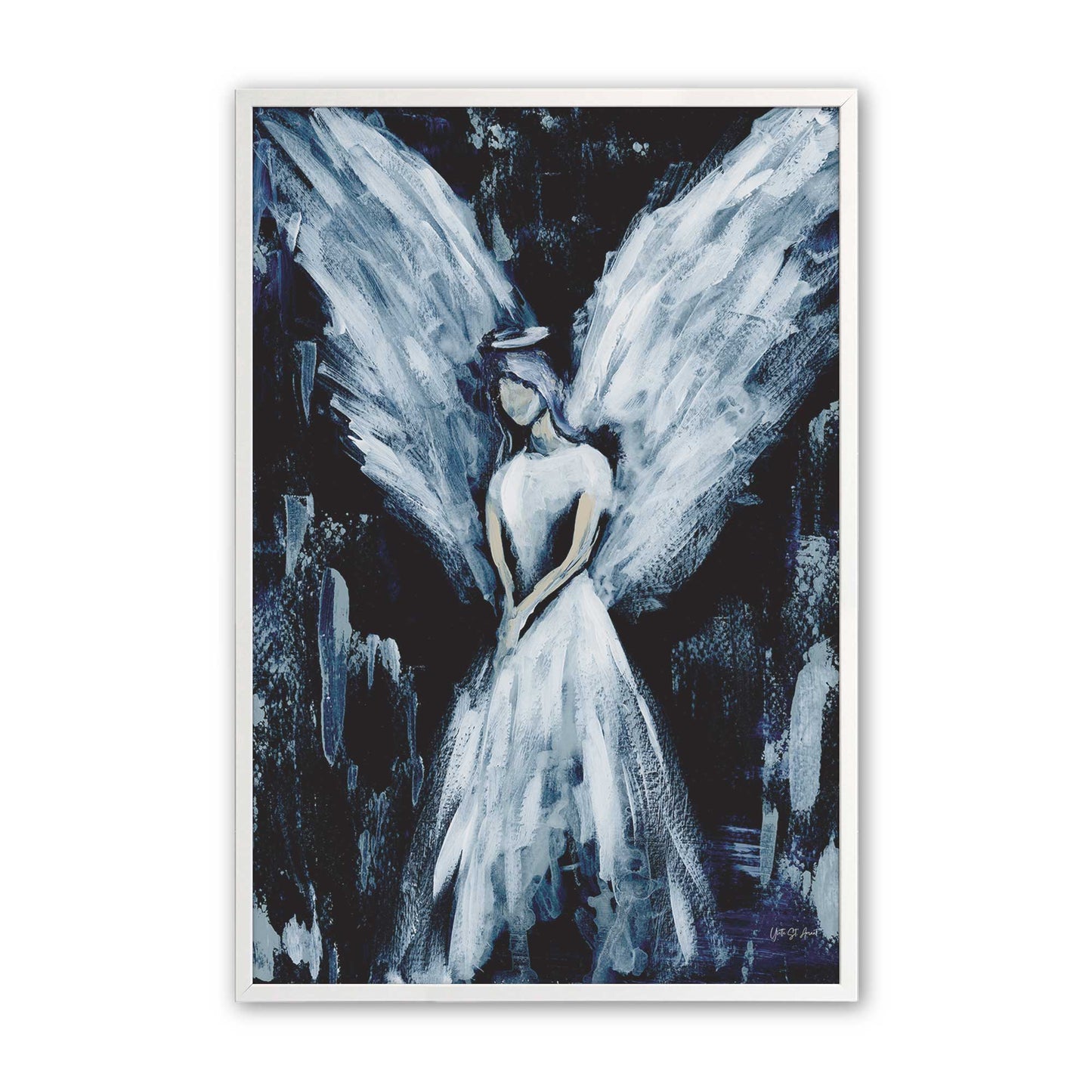 [Color:Opaque White], Picture of art in a Opaque White frame