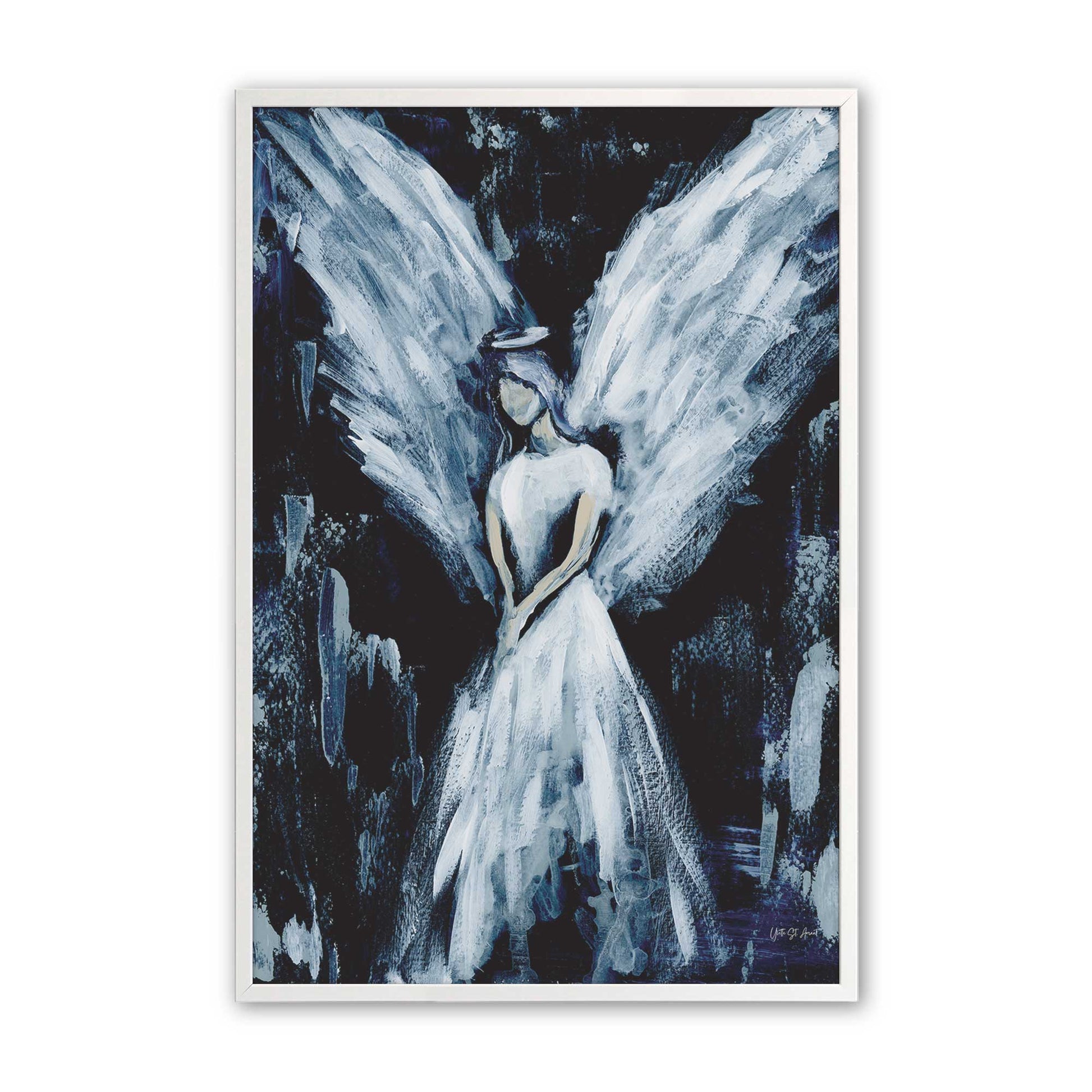 [Color:Opaque White], Picture of art in a Opaque White frame