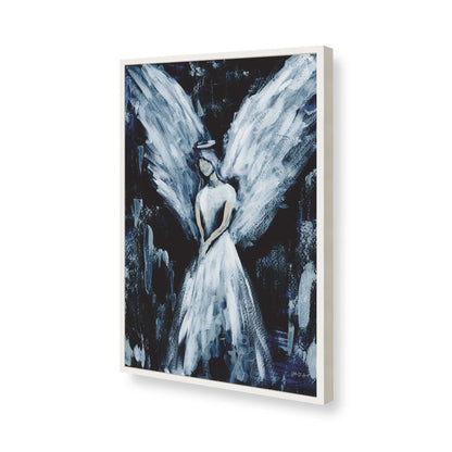 [Color:Opaque White], Picture of art in a Opaque White frame of the corner