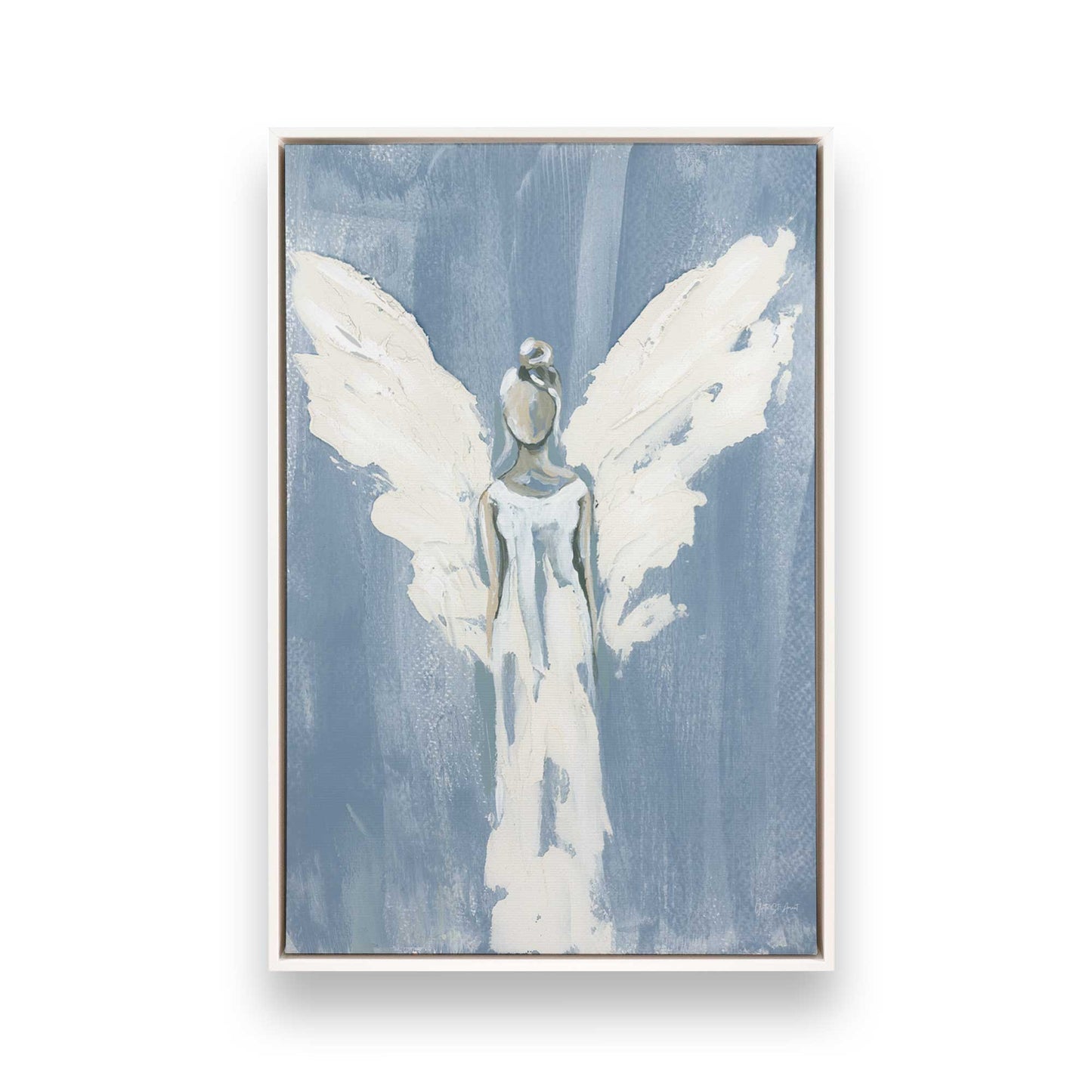 [Color:Opaque White], Picture of art in a White frame